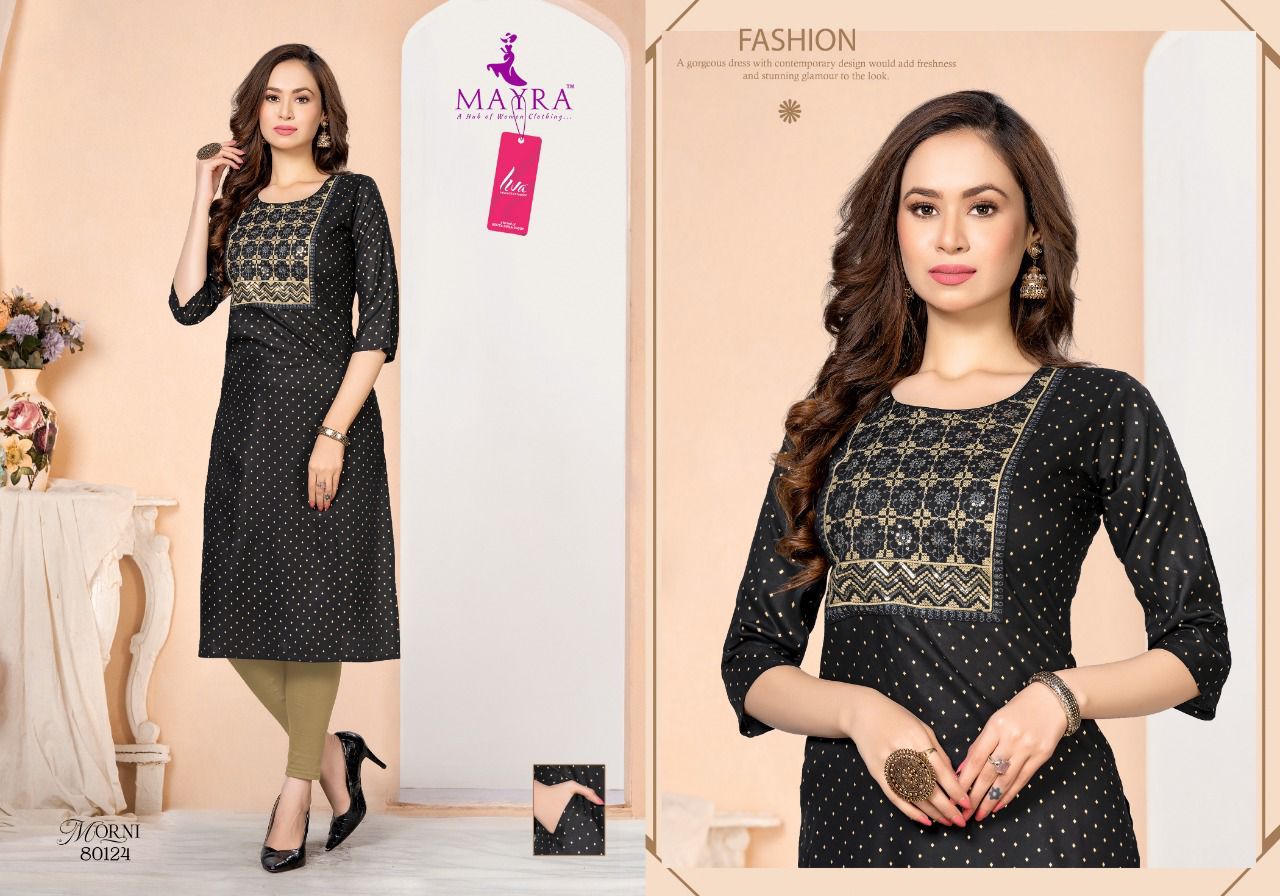 Mayra Morni Ethnic Wear Wholesale Printed Kurti Catalog